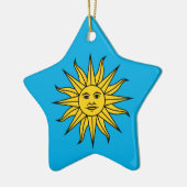 Uruguay Sol de Mayo Keramikornament (Links)