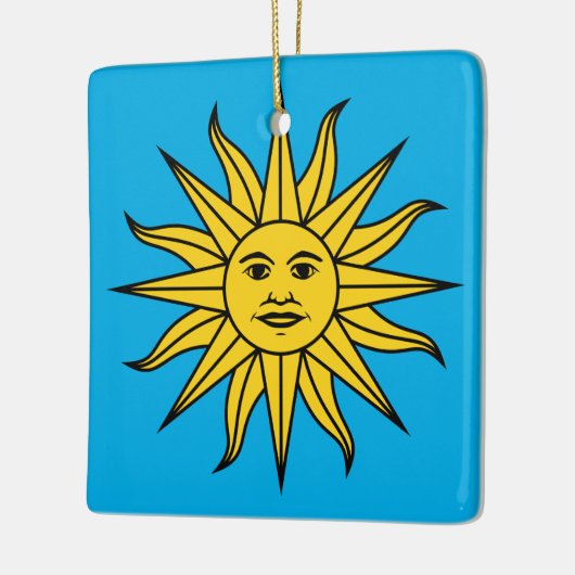 Uruguay Sol de Mayo Keramikornament (Links)