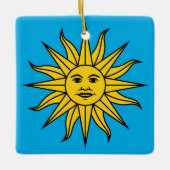 Uruguay Sol de Mayo Keramikornament (Vorderseite)