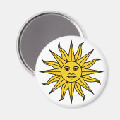 Uruguay Sol de Mayo Magnet (Vorderseite/Rückseite)