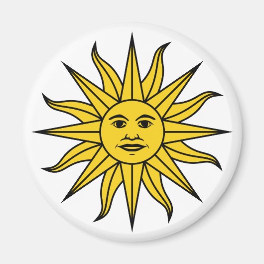 Uruguay Sol de Mayo Magnet (Vorne)