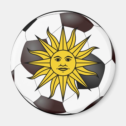 Uruguay "Sol de Mayo" Magnet (Vorne)