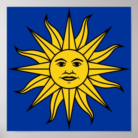 Uruguay "Sol de Mayo" Poster (Vorne)