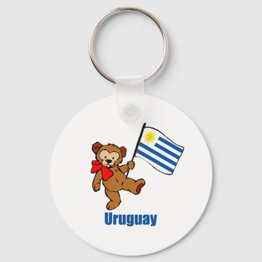 Uruguay Teddy Bear Schlüsselanhänger (Vorderseite)