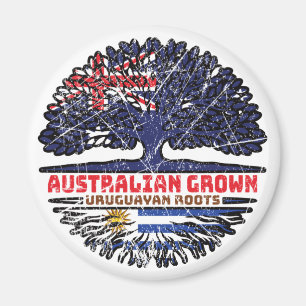 Uruguay Uruguayischer Australier Australien Baumwu Magnet