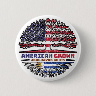 Uruguay USA USA Staaten Button