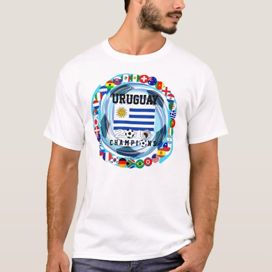 Uruguay verficht Weltmeisterschaft-T - Shirt 2010 (Vorderseite)