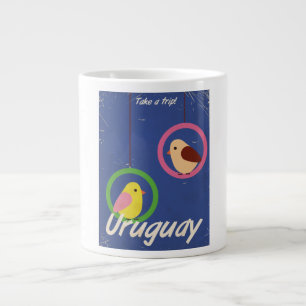 Uruguay Vintage Reiseplakat Jumbo-Tasse