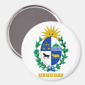 Uruguay-Wappen Magnet (Vorderseite/Rückseite)