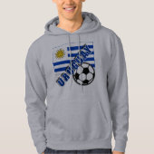 URUGUAY-WeltFußballfan-T-Shirts Hoodie (Vorderseite)
