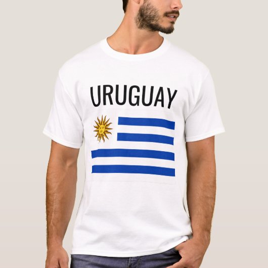 Uruguay // Weltstaatenflagge T-Shirt (Vorderseite)