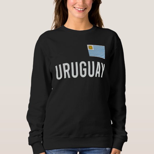 Uruguay Women Men Kids Uruguay Flag Souvenir Sweatshirt (Vorderseite)