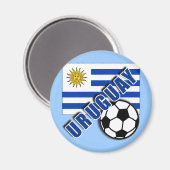 URUGUAY World Soccer Fan Tshirts Magnet (Vorderseite/Rückseite)