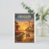 URUGUAY – Zeitloser Charme an der Küste Postkarte (Stehend Vorderseite)