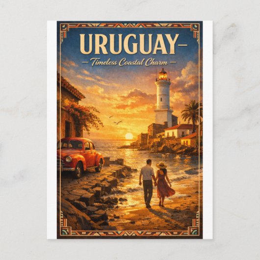 URUGUAY – Zeitloser Charme an der Küste Postkarte (Vorderseite)