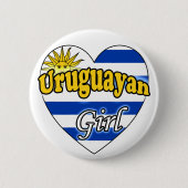 Uruguayan Girl Button (Vorderseite)