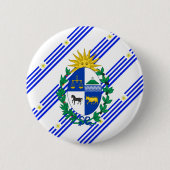 Uruguayan stripes Flagge Button (Vorderseite)