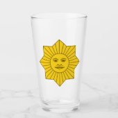 Uruguayan Sun May / Sol de Mayo Glass Glas (Vorderseite)