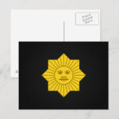 Uruguayan Sun vom Mai Postkarte (Vorne/Hinten)