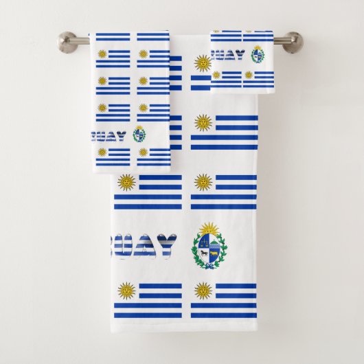 Uruguayische Flagge Badhandtuch Set (Insitu)
