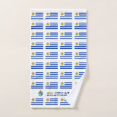 Uruguayische Flagge Badhandtuch Set (Handtuch)