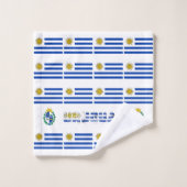 Uruguayische Flagge Badhandtuch Set (Waschlappen)