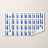 Uruguayische Flagge Badhandtuch Set (Handtuch)