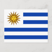 Uruguayische Flagge, Flagge Postkarte (Vorderseite)