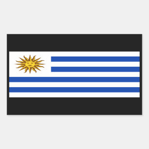 Uruguayische Flagge, Flagge Rechteckiger Aufkleber