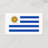 Uruguayische Flagge, Flagge Visitenkarte (Vorderseite)