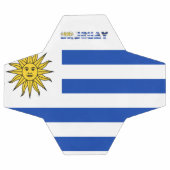 Uruguayische Flagge Fußball (Flach)