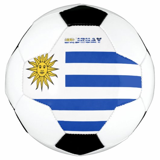 Uruguayische Flagge Fußball (Vorderseite)