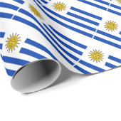 Uruguayische Flagge Geschenkpapier (Rolleneckpunkt)