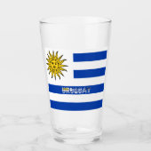 Uruguayische Flagge Glas (Vorderseite)