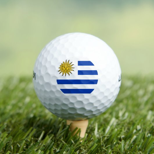 Uruguayische Flagge Golfball (Insitu T-Shirt)