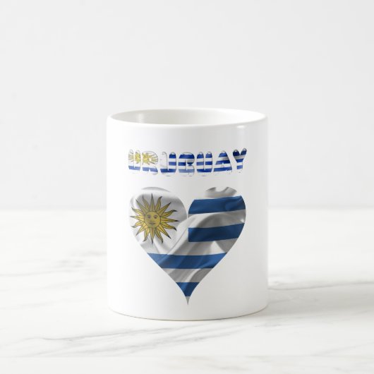 Uruguayische Flagge Kaffeetasse (Mittel)