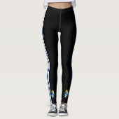 Uruguayische Flagge Leggings (Vorderseite)