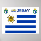 Uruguayische Flagge Poster (Vorne)