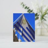 uruguayische Flagge Postkarte (Stehend Vorderseite)