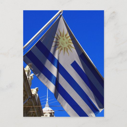 uruguayische Flagge Postkarte (Vorderseite)