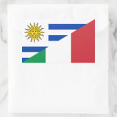 Uruguayische Flagge Rechteckiger Aufkleber (Tasche)