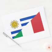Uruguayische Flagge Rechteckiger Aufkleber (Umschlag)