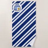 Uruguayische Flagge Strandtuch (Vorderseite)