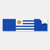 Uruguayische Flagge (Uruguay) Autoaufkleber (Vorne)