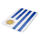 Uruguayische Flagge (Uruguay) Badematte (Schrägansicht)