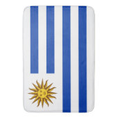 Uruguayische Flagge (Uruguay) Badematte (Vorderseite Vertikal)