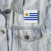 Uruguayische Flagge (Uruguay) Button (Beispiel)