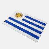 Uruguayische Flagge (Uruguay) Fußmatte (Schrägansicht)