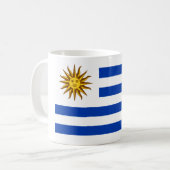 Uruguayische Flagge (Uruguay) Kaffeetasse (Vorderseite Links)