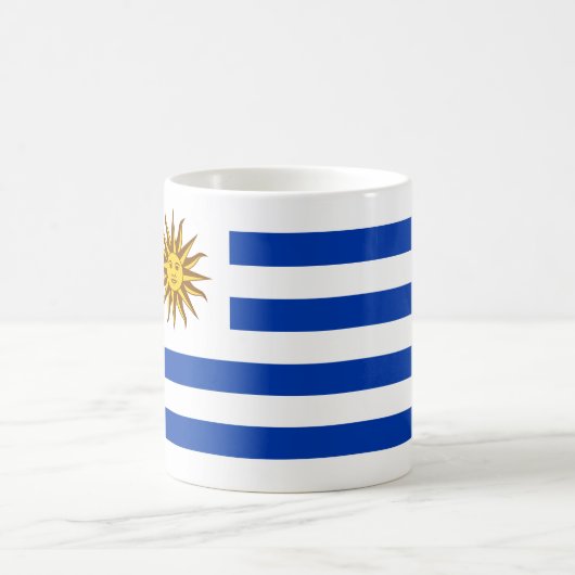 Uruguayische Flagge (Uruguay) Kaffeetasse (Mittel)